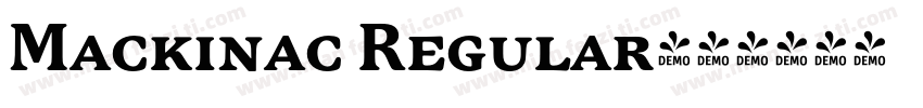 Mackinac Regular字体转换